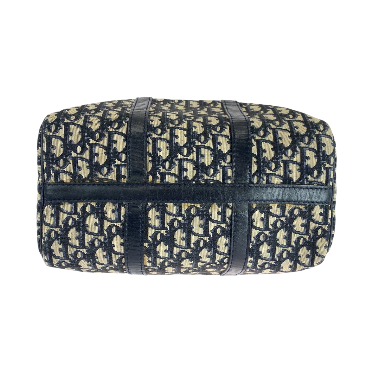 18878
Dior ディオール ヴィンテージ トロッター ネイビー ベージュ シルバー金具 キャンバス ハンドバッグ ボストンバッグ レディース ABP