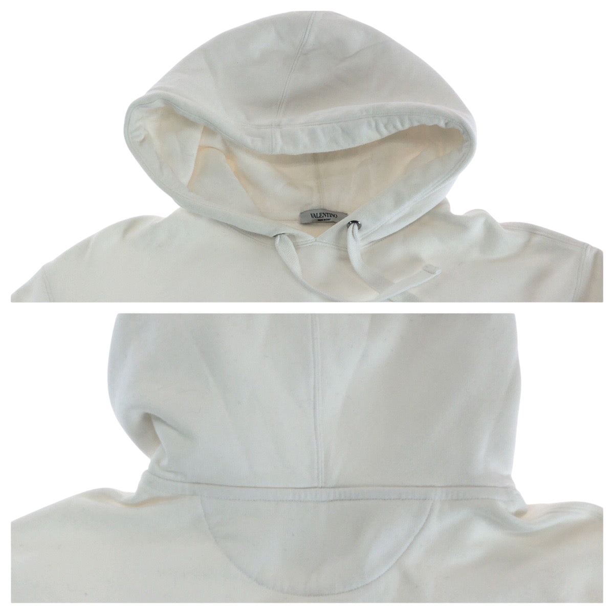 18933
VALENTINO ヴァレンティノ VLTN ロゴ サイズXS ホワイト レッド コットン WV3MF14F3TV パーカー フーディ レディース ABP