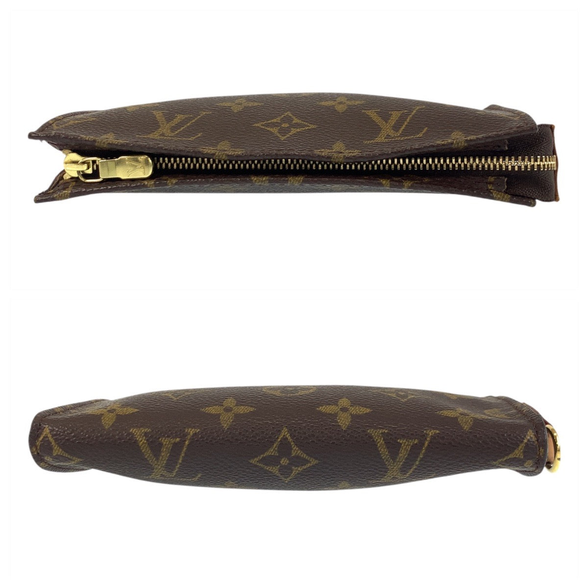 18948
LOUIS VUITTON ルイヴィトン モノグラム ポッシュ トワレット15 ブラウン ゴールド金具 PVC M47546 ポーチ レディース ABP16