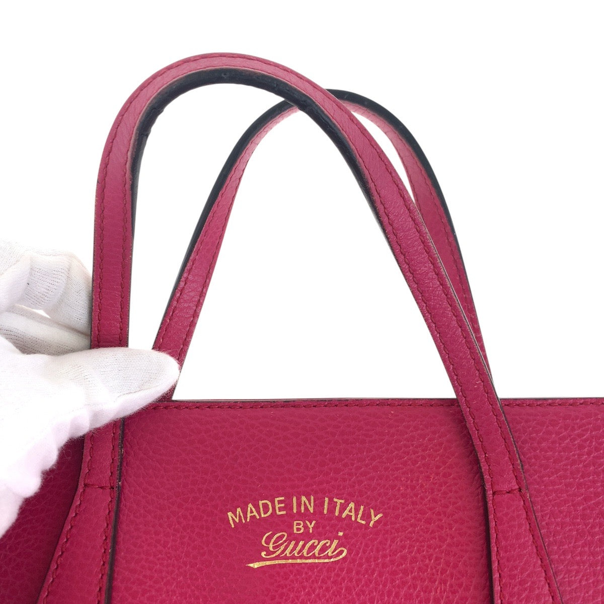 18973
GUCCI グッチ スウィング ピンク ゴールド金具 レザー 368824 トートバッグ ショルダーバッグ 2way レディース AB50