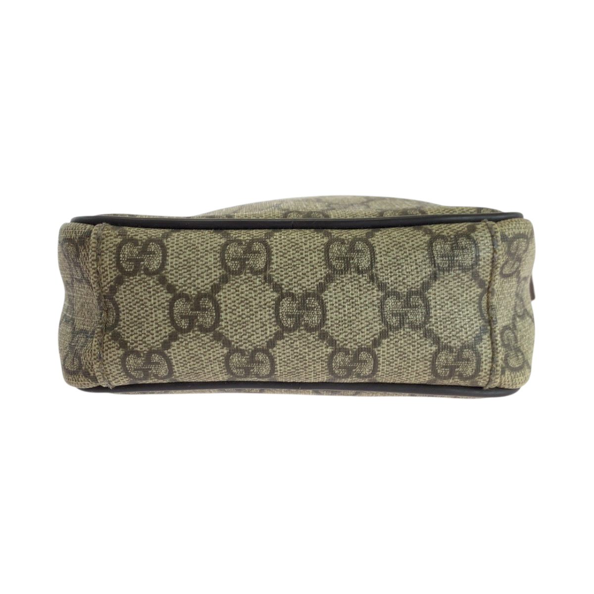 19022
GUCCI グッチ ベージュ ブラウン シルバー金具 GGスプリームキャンバス 101680 ショルダーバッグ ポシェット レディース ABP34