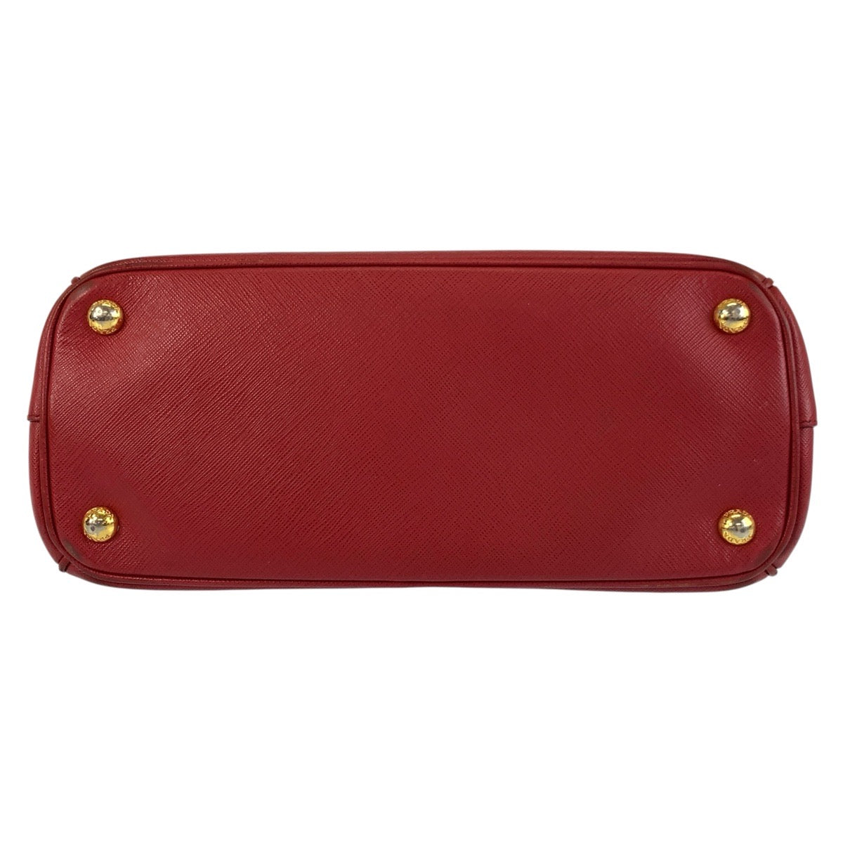 19055
PRADA プラダ サフィアーノ ガレリア レッド ゴールド金具 レザー ハンドバッグ トートバッグ レディース AB48