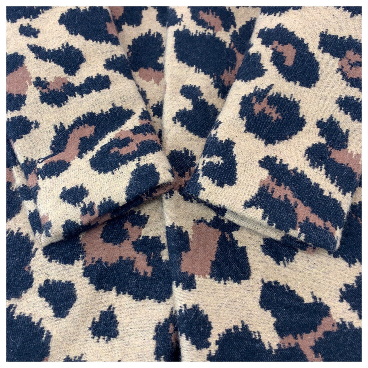 19112
BOTTEGA VENETA Leopard Size 38 Brown Nylon / Acrylic / Mohair Coat Long Coat Chesterfield Coat Ladies SA148