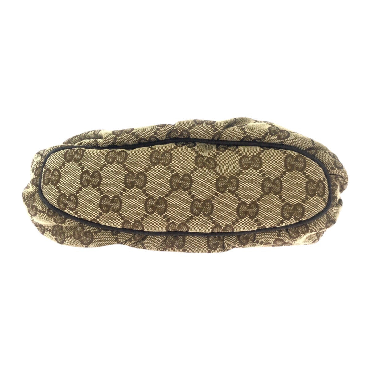 19165
GUCCI グッチ シェリーライン ベージュ ブラウン ゴールド金具 GGキャンバス / レザー 224093 ハンドバッグ アクセサリーポーチ レディース ABP43