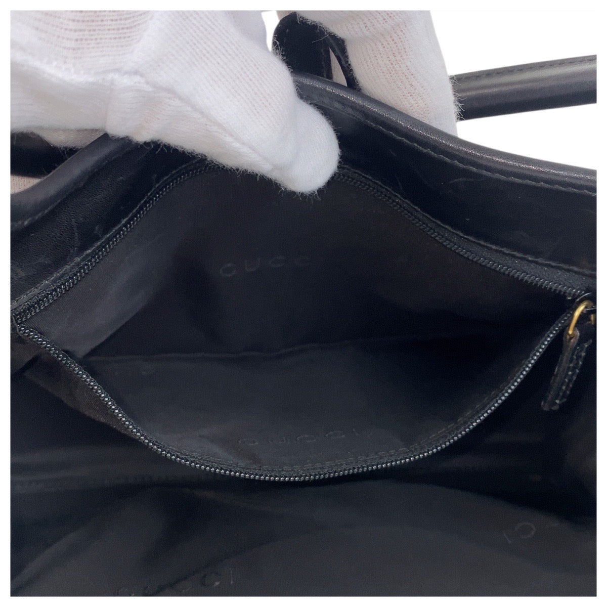 19184
GUCCI グッチ ジャッキー ブラック 黒 ゴールド金具 GGキャンバス / レザー 001 1068 ホーボー ショルダーバッグ ハンドバッグ レディース A50