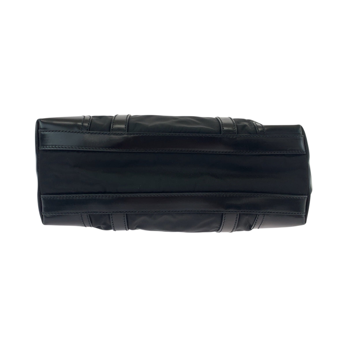 19207
PRADA プラダ テスート 三角ロゴプレート ブラック 黒 シルバー金具 ナイロン BR3118 トートバッグ. レディース A45