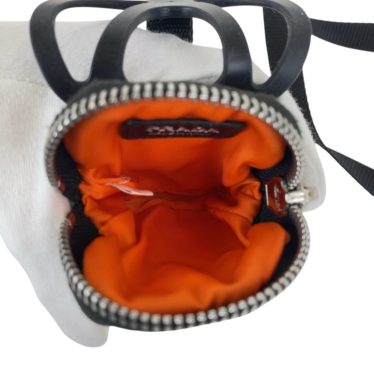 19221
PRADA プラダ テスート 三角ロゴプレート カーキ マルチカラー シルバー金具 ナイロン / ゴム ポーチ スマホケース iPhoneケース スマートフォンホルダー メンズ A42