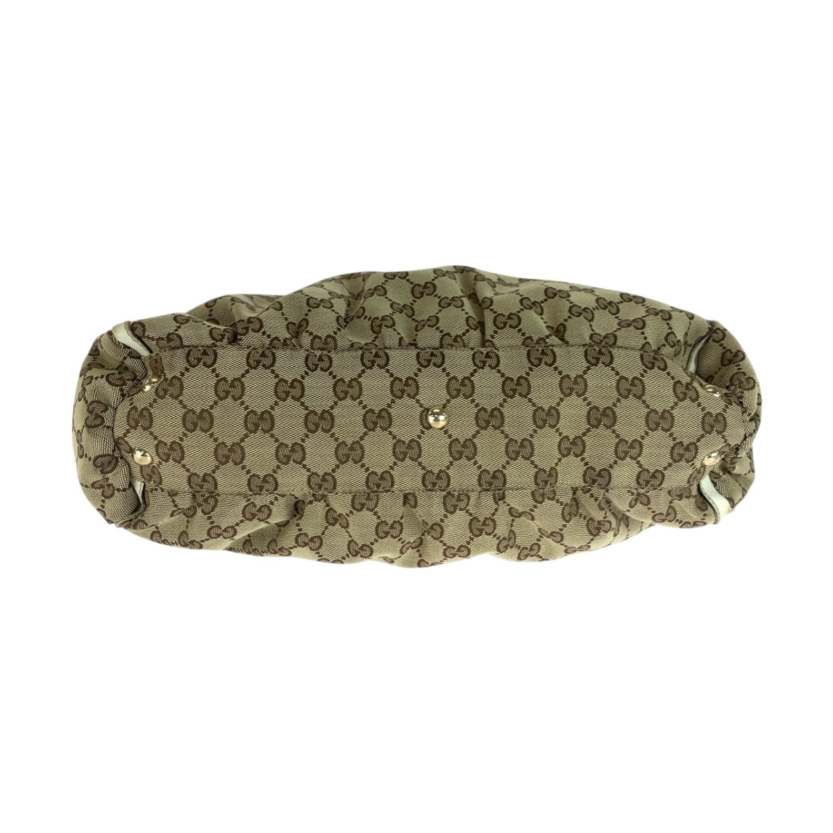 20230
GUCCI グッチ アビー ベージュ ホワイト ゴールド金具 GGキャンバス 189831 トートバッグ ハンドバッグ レディース AB36