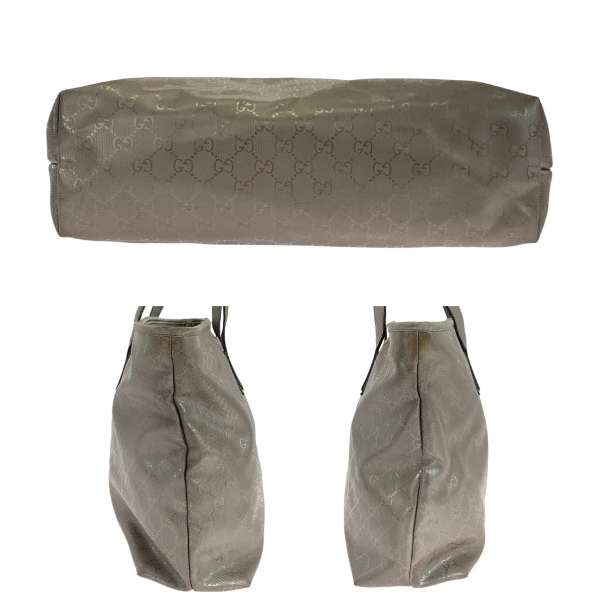 19293
GUCCI グッチ GGインプリメ ブロンズ ブラウン シルバー金具 PVC / パテントレザー 211137 トートバッグ ショルダーバッグ レディース AB20
