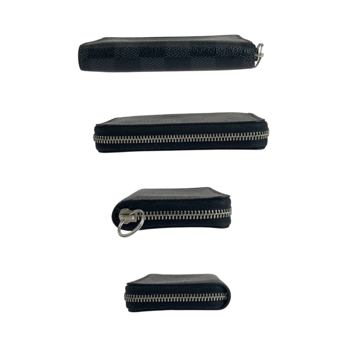 19298
LOUIS VUITTON ルイヴィトン ダミエ グラフィット ジッピーコインパース ブラック グレー シルバー金具 PVC N63076 コインケース コンパクトウォレット メンズ AB11