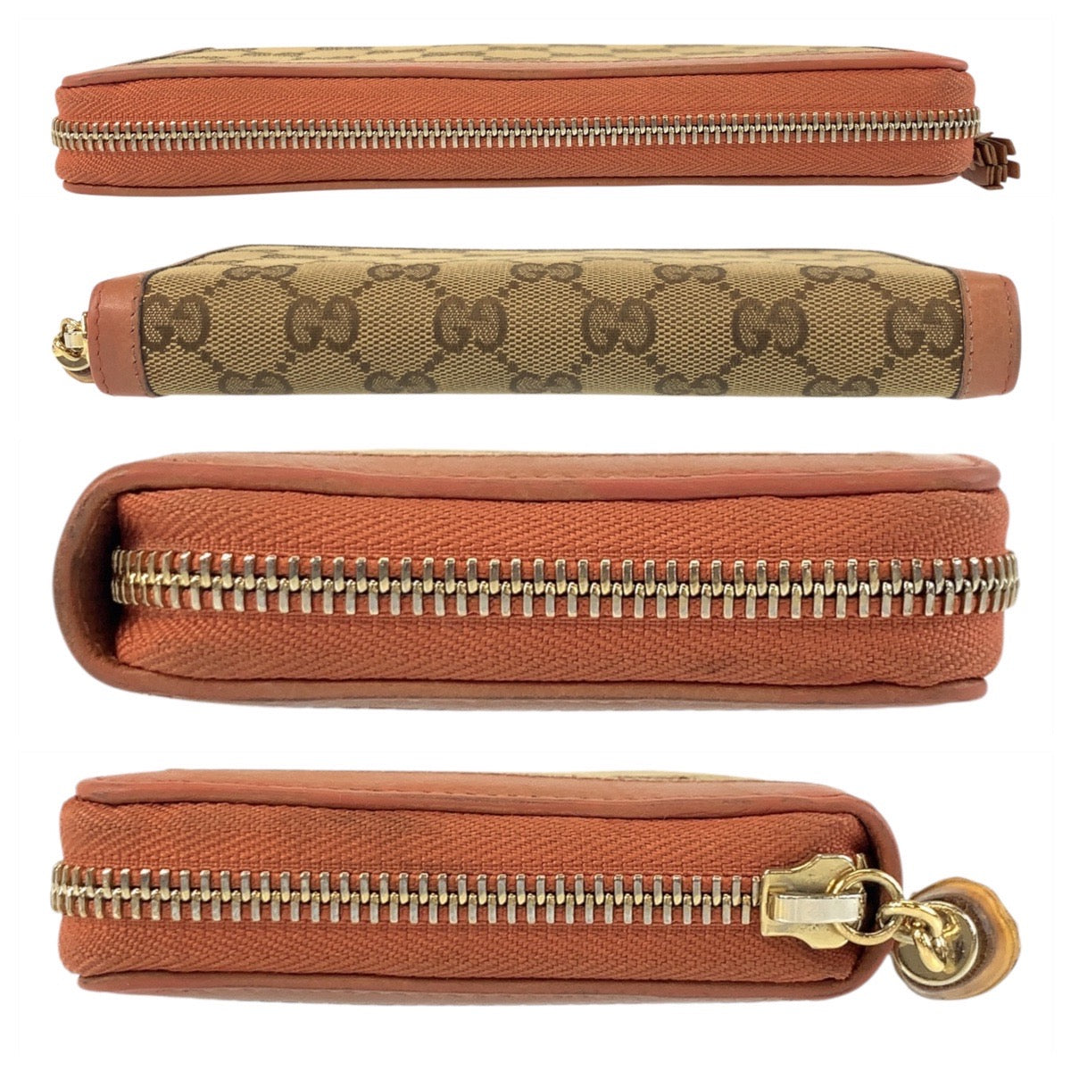 19333
GUCCI グッチ バンブー ベージュ ピンク ゴールド金具 GGキャンバス / レザー 224253 長財布 ロングウォレット レディース ABP14