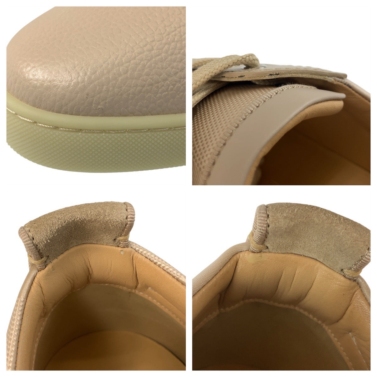 19590
Christian Louboutin Christian Louboutin Size 43/28cm Beige Polyurethane / Leather / TPR Sneakers Men's SA29