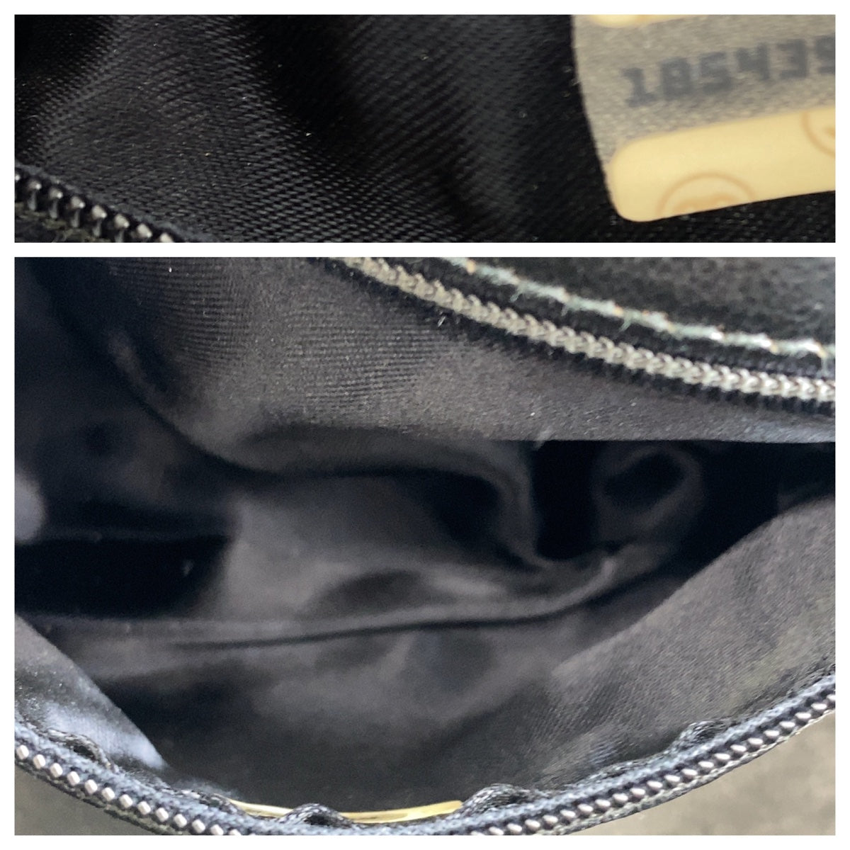 22864
CHANEL シャネル ヴィンテージ ココマーク フリンジ ブラック ゴールド金具 ラムスキン ショルダーバッグ バニティバッグ レディース AB189