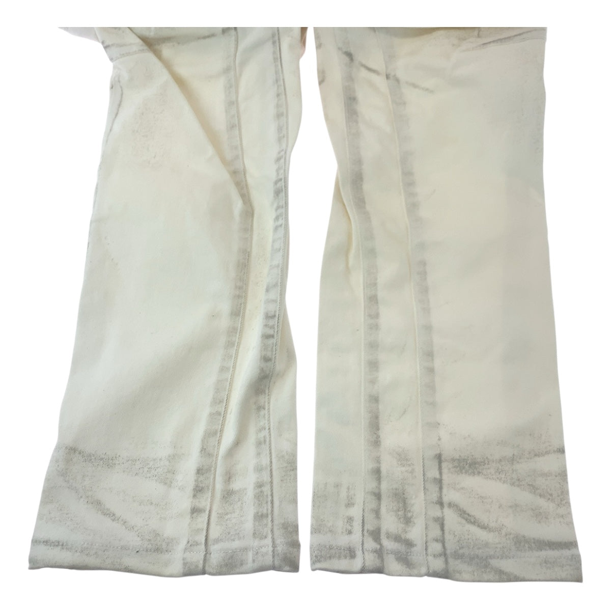 19696
BALMAIN バルマン サイズ33 ホワイト シルバー金具 コットン パンツ バイカーパンツ デニム メンズ A24