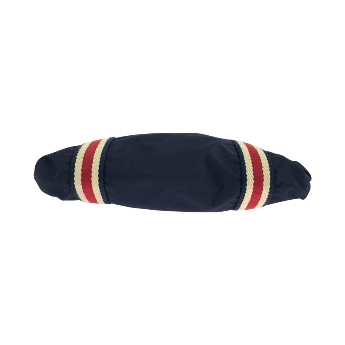 19717
GUCCI Crest Navy Red Black Hardware Nylon 189662 Shoulder Bag Sacoche Men's A50