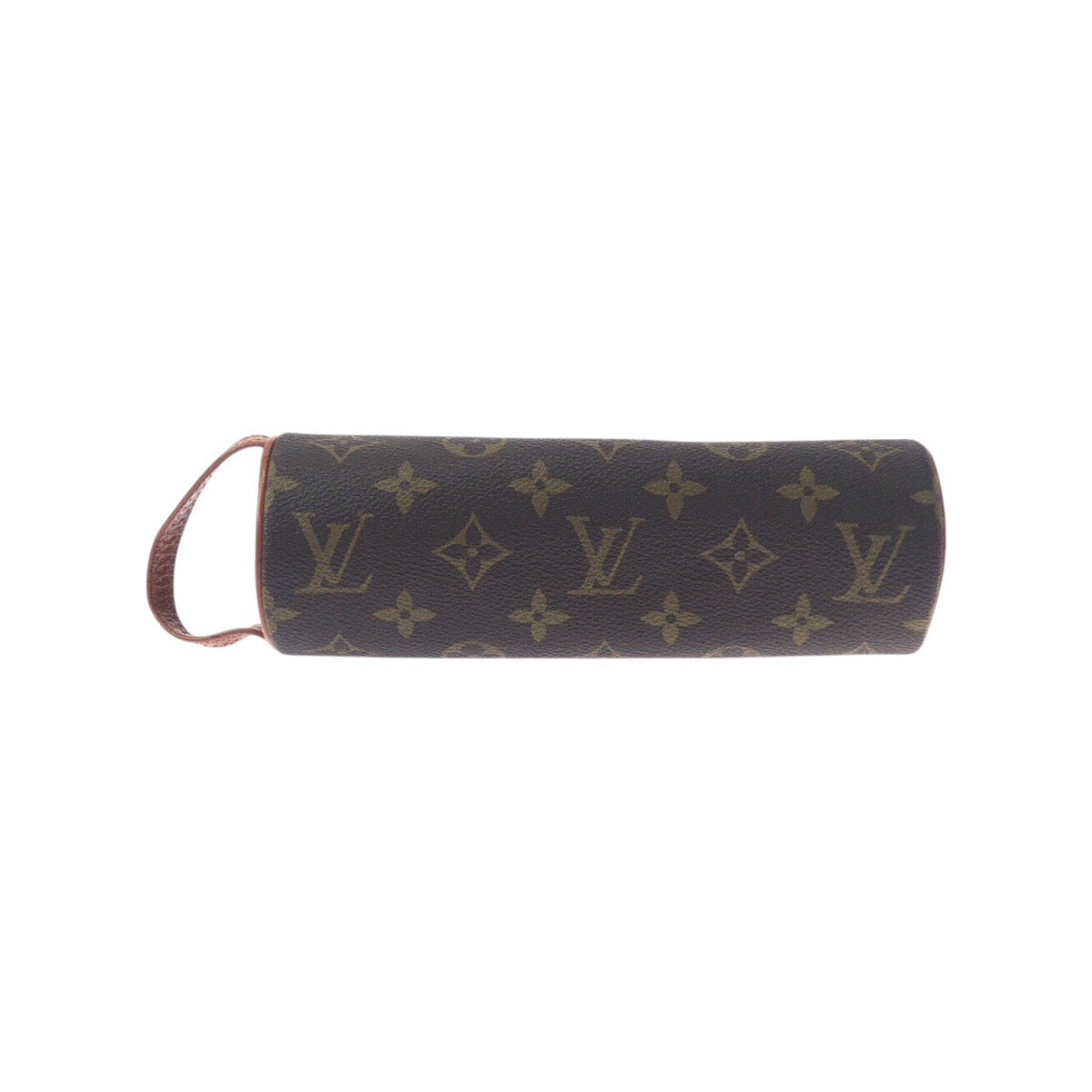 19795
LOUIS VUITTON ルイヴィトン モノグラム トゥルース・ロンド ブラウン 茶 ゴールド金具 レザー ポーチ ペンケース 男女兼用 レディース ABP