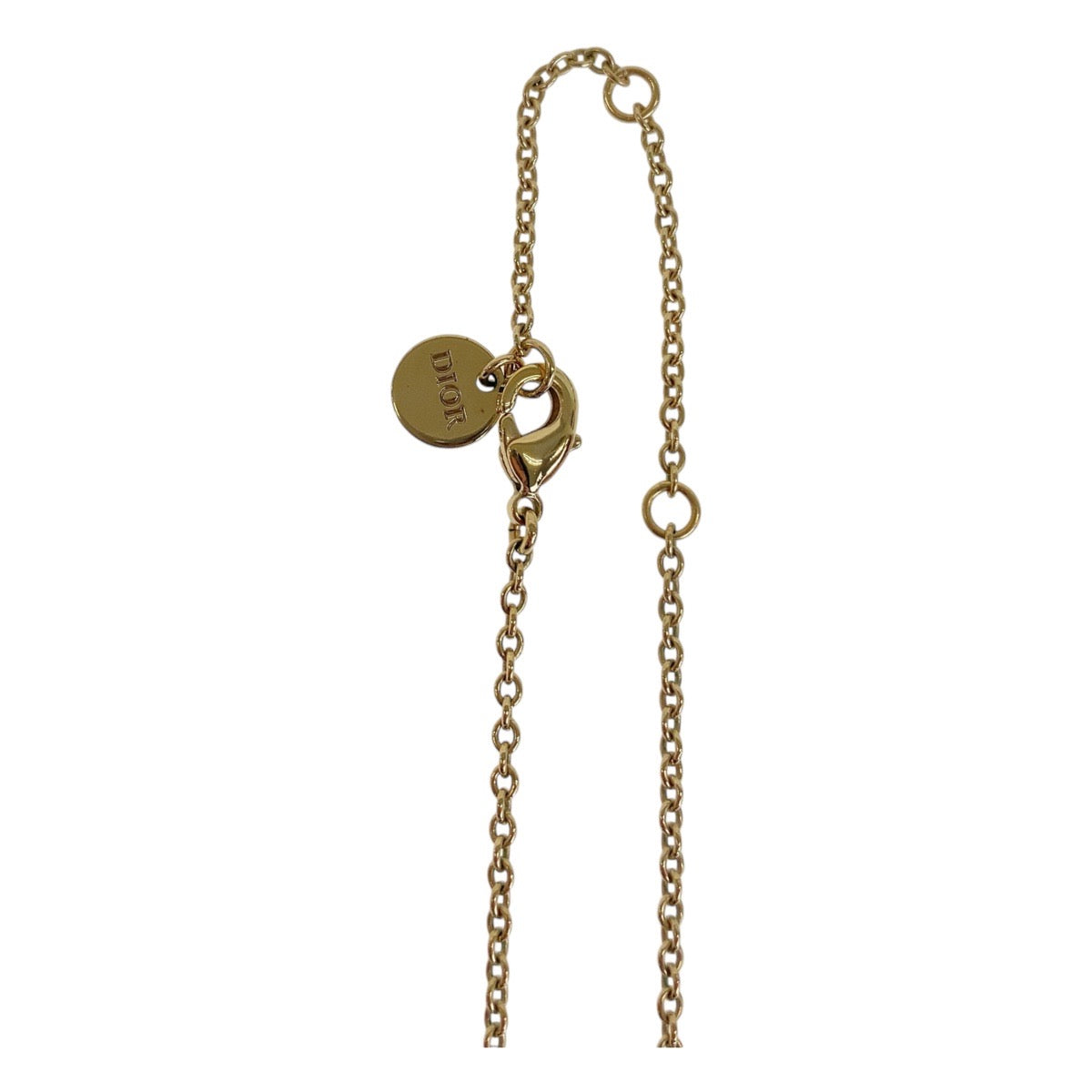 19835
Dior ディオール クレール ディー リュヌ ゴールド メタル / ラインストーン ネックレス レディース A