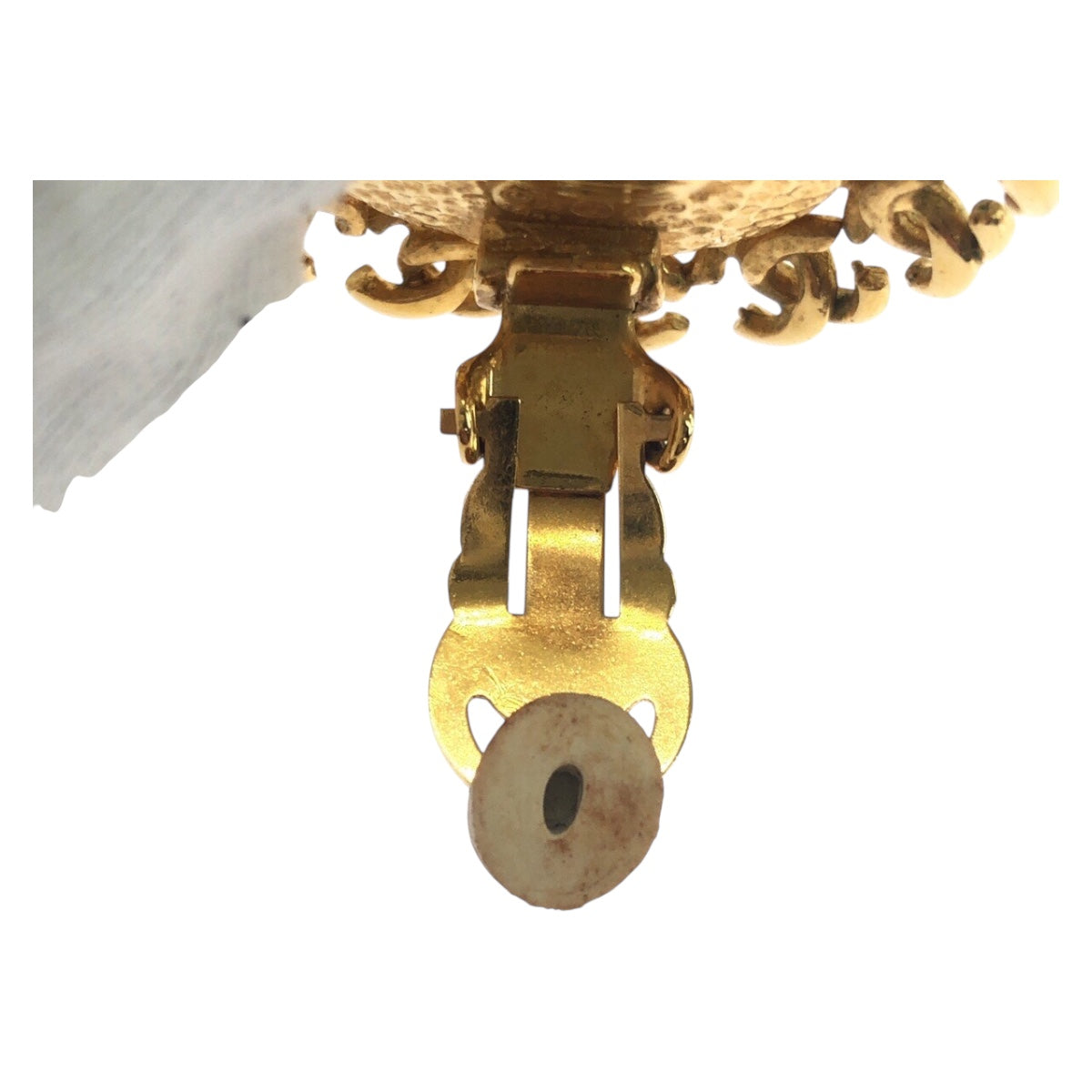 19898
CHANEL シャネル ヴィンテージ ココマーク ゴールド メッキ イヤリング 95 A刻印 レディース ABP55