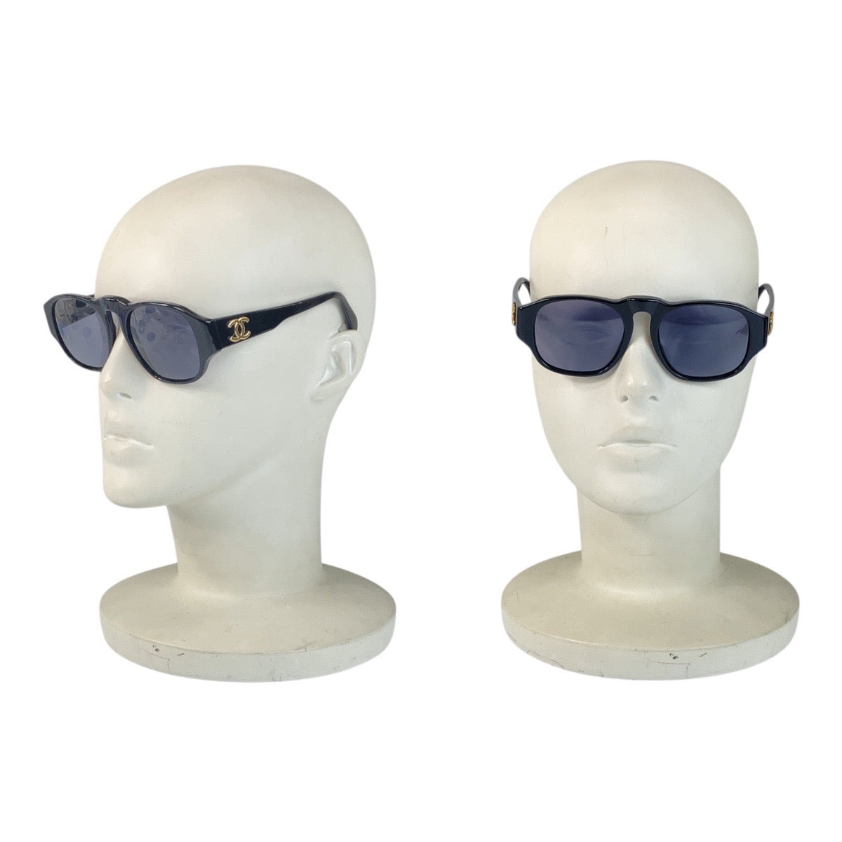 19908
CHANEL シャネル ヴィンテージ ココマーク ブラック ゴールド金具 プラスチック 0006 10 サングラス 男女兼用 ウェリントン レディース ABP20