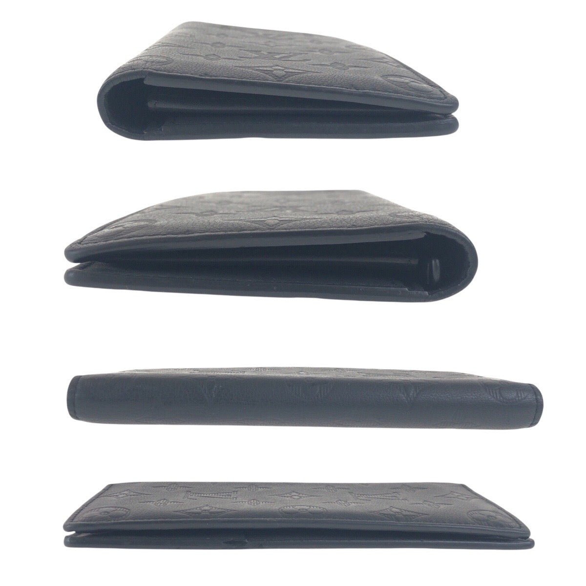 19917
LOUIS VUITTON ルイヴィトン モノグラム シャドー ポルトフォイユ ブラザ ブラック 黒 レザー 長財布 メンズ ABP45