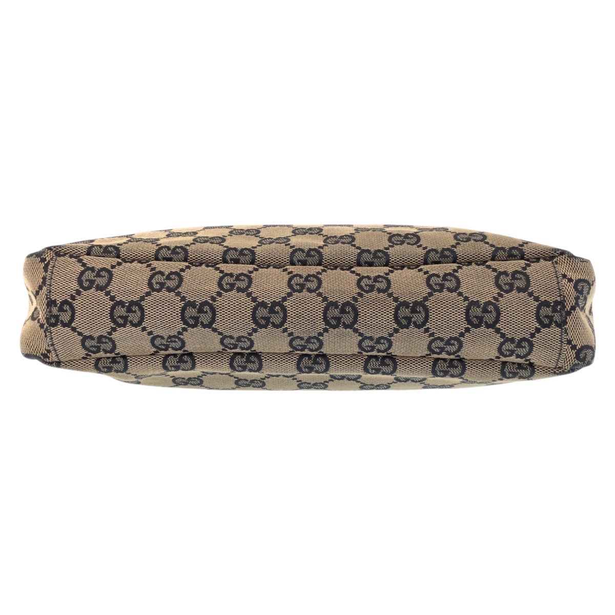 19932
GUCCI グッチ ベージュ ブラック 黒 ゴールド金具 GGキャンバス 019 0433 ショルダーバッグ ポシェット レディース AB28