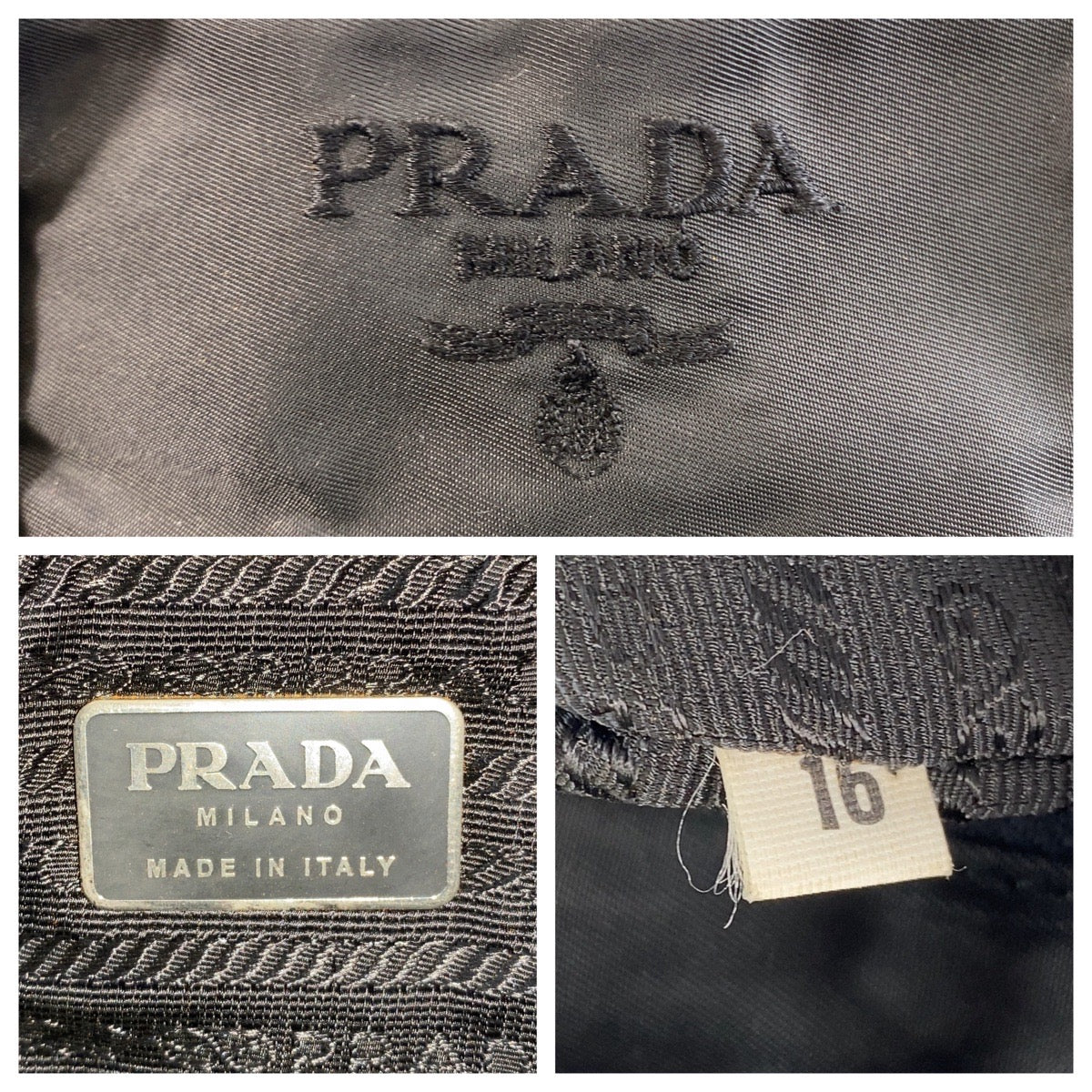 19995
PRADA プラダ テスート ブラック 黒 ナイロン トートバッグ ショルダーバッグ レディース AB