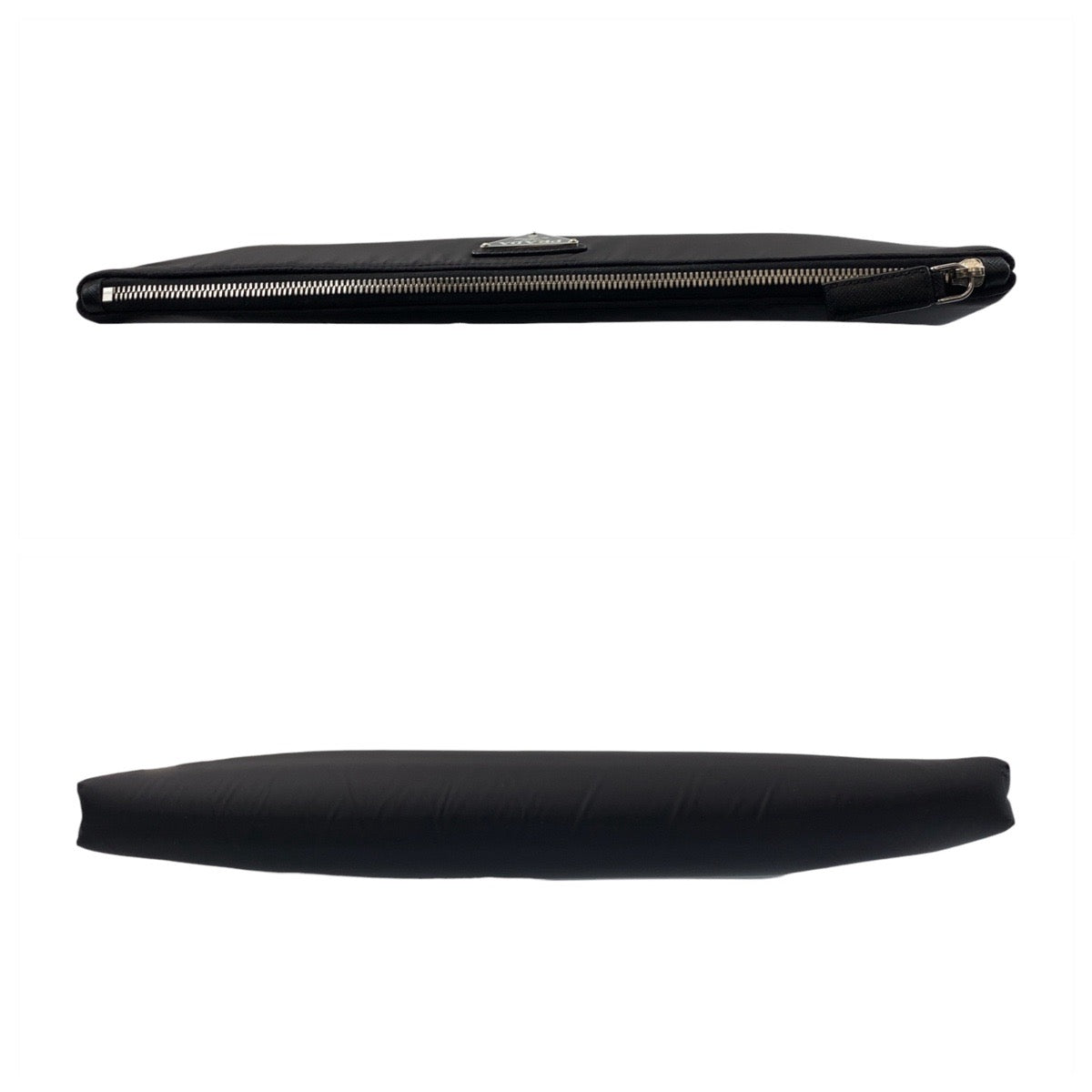 20053
PRADA プラダ テスート 三角ロゴプレート ブラック 黒 シルバー金具 ナイロン クラッチバッグ セカンドバッグ メンズ SA60