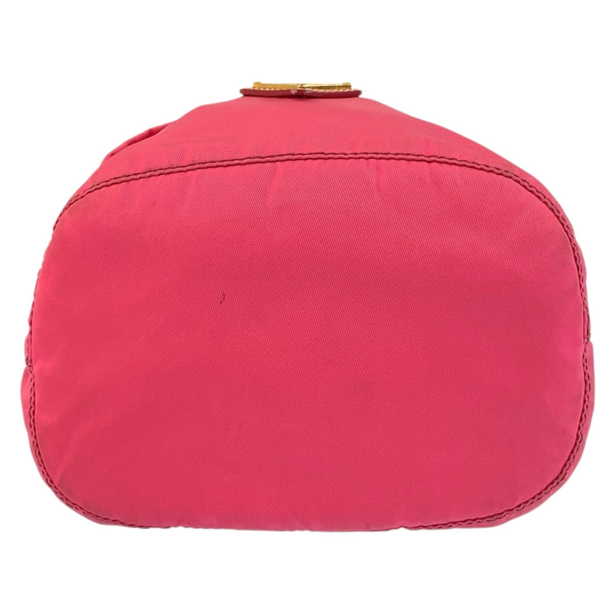 20108
PRADA プラダ テスート 三角ロゴプレート ピンク ゴールド金具 ナイロン ポーチ 巾着ポーチ レディース ABP28