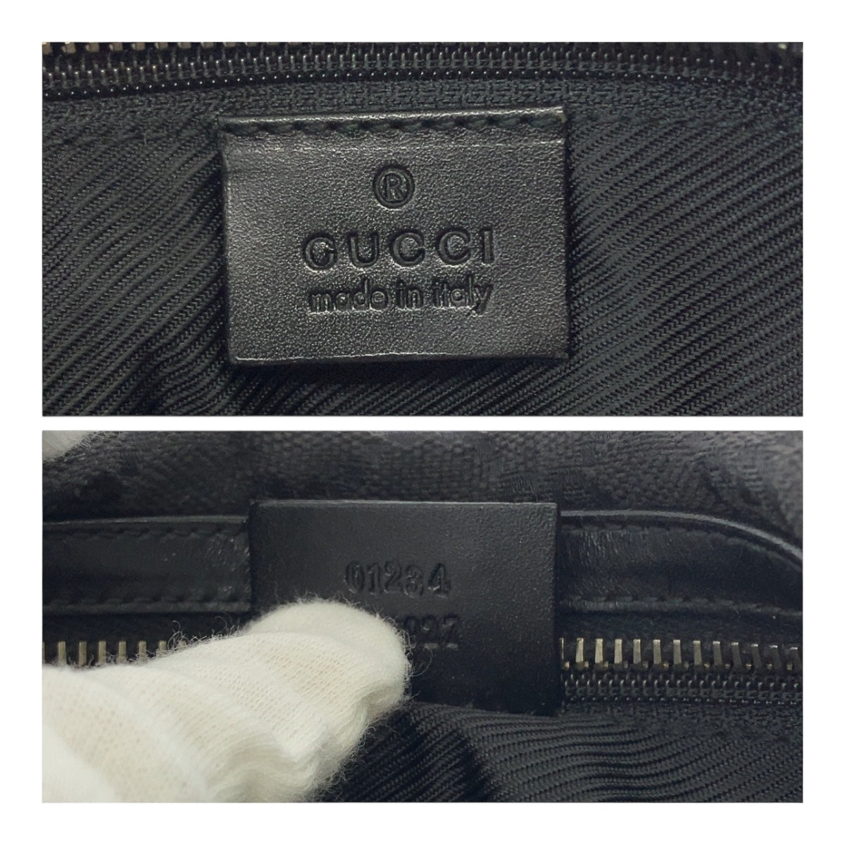 20127
GUCCI グッチ ブラック 黒 シルバー金具 GGキャンバス 01234 ショルダーバッグ ハンドバッグ レディース A44