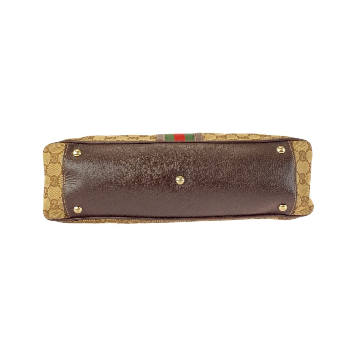 20128
GUCCI グッチ シェリーライン ベージュ アイボリー ブラウン GGキャンバス / レザー 161717 トートバッグ ショルダーバッグ レディース AB24