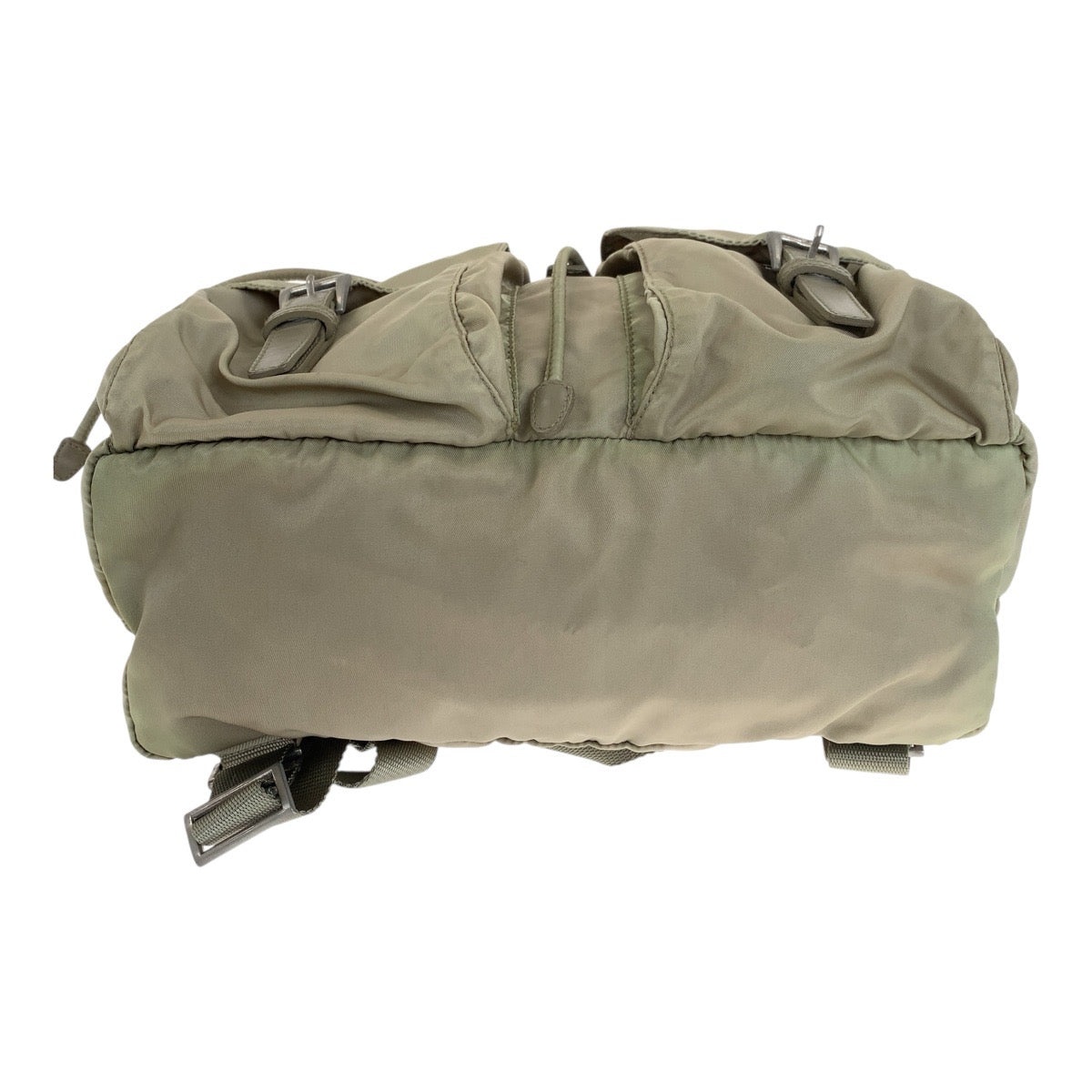 20149
PRADA プラダ テスート 三角ロゴプレート カーキ シルバー金具 ナイロン リュック・デイパック バックパック レディース AB30