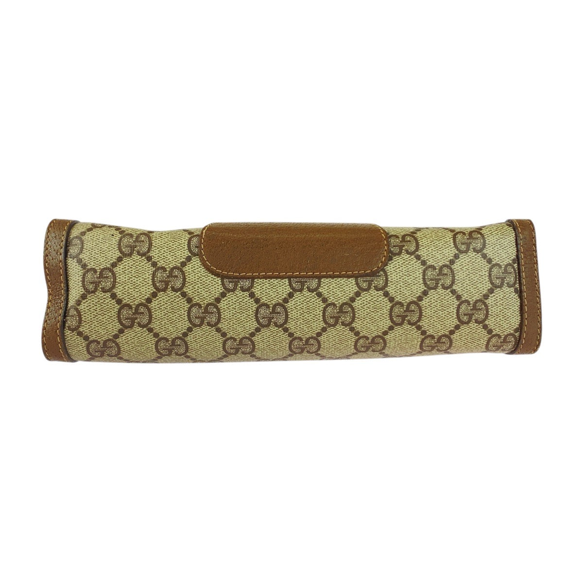 20172
GUCCI グッチ ヴィンテージ オールドグッチ シェリーライン ブラウン ベージュ ゴールド金具 GGスプリームキャンバス / レザー 89 01 032 クラッチバッグ セカンドバッグ メンズ AB21