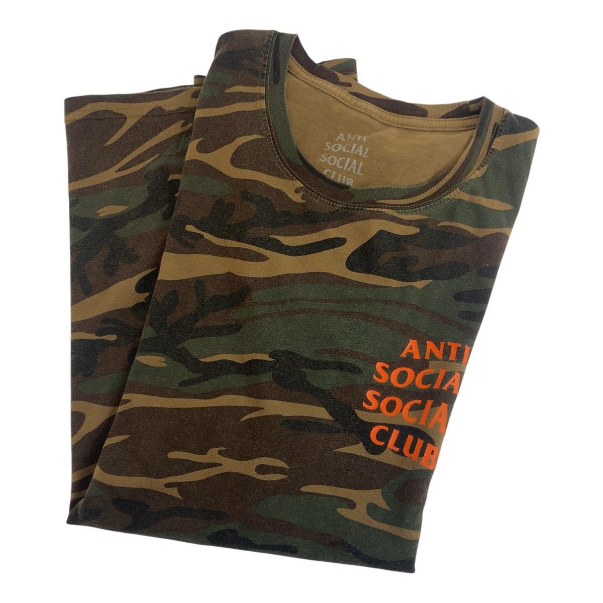 20197
ANTI SOCIAL SOCIAL CLUB アンチソーシャルソーシャルクラブ カモフラ サイズL マルチカラー コットン 半袖Tシャツ クルーネック メンズ ABP8