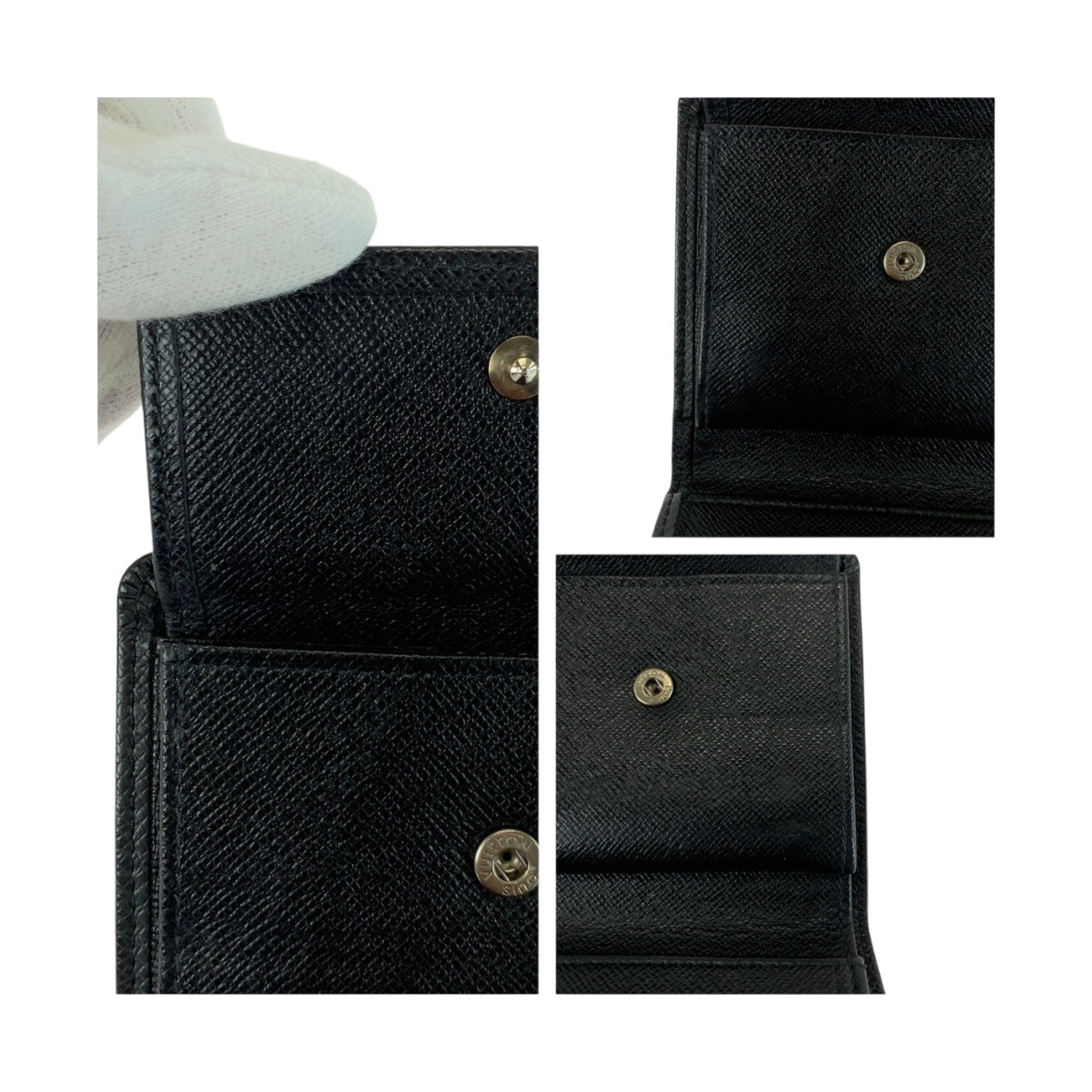 20259
LOUIS VUITTON ルイヴィトン タイガ ポルトビエ 3 カルトクレディ アルドワーズ ブラック 黒 シルバー金具 レザー M30452 折財布 コンパクトウォレット メンズ ABP21