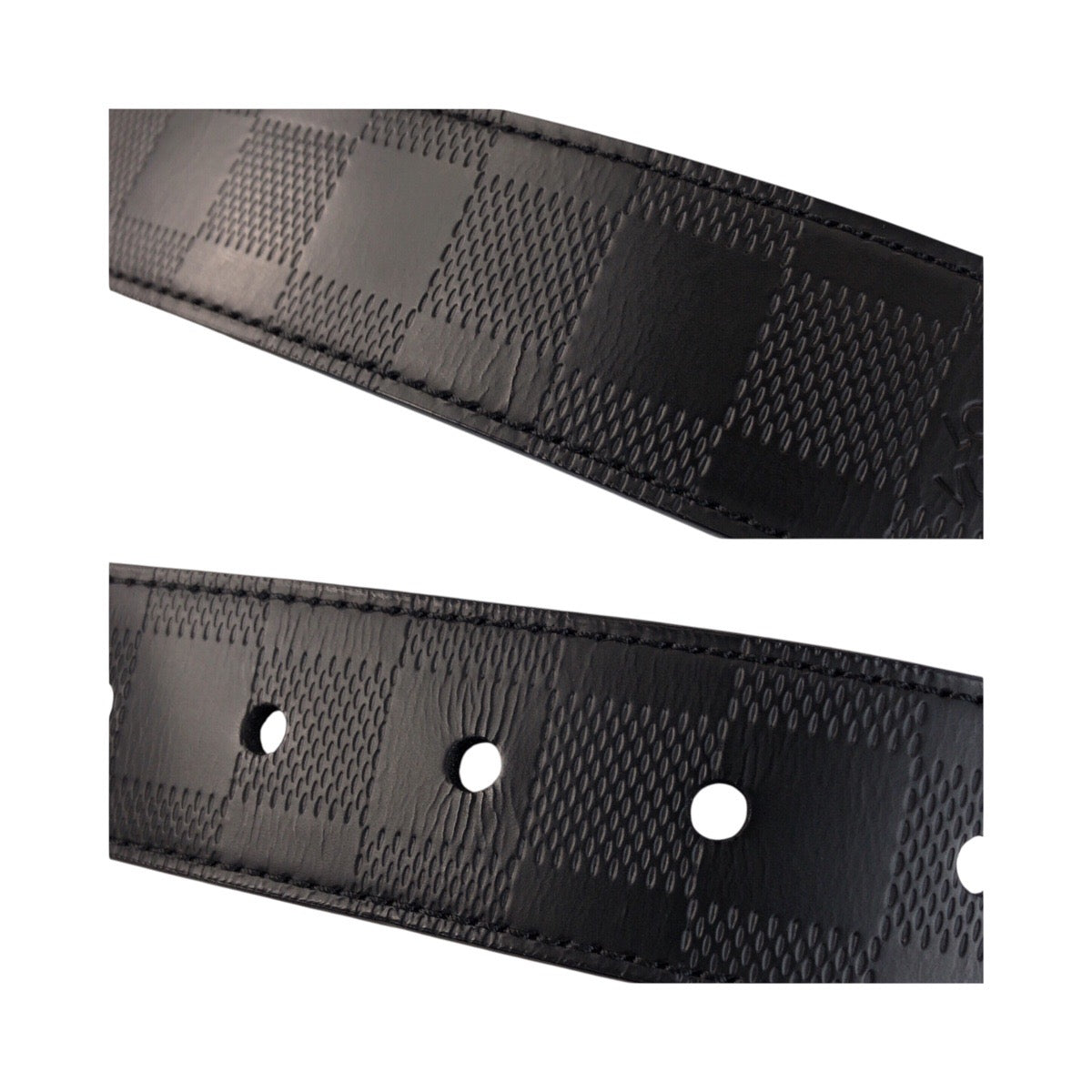 20305
LOUIS VUITTON ルイヴィトン ダミエアンフィニ サンチュール 105/42 ブラック シルバー 金具 レザー ベルト リバーシブル メンズ A50