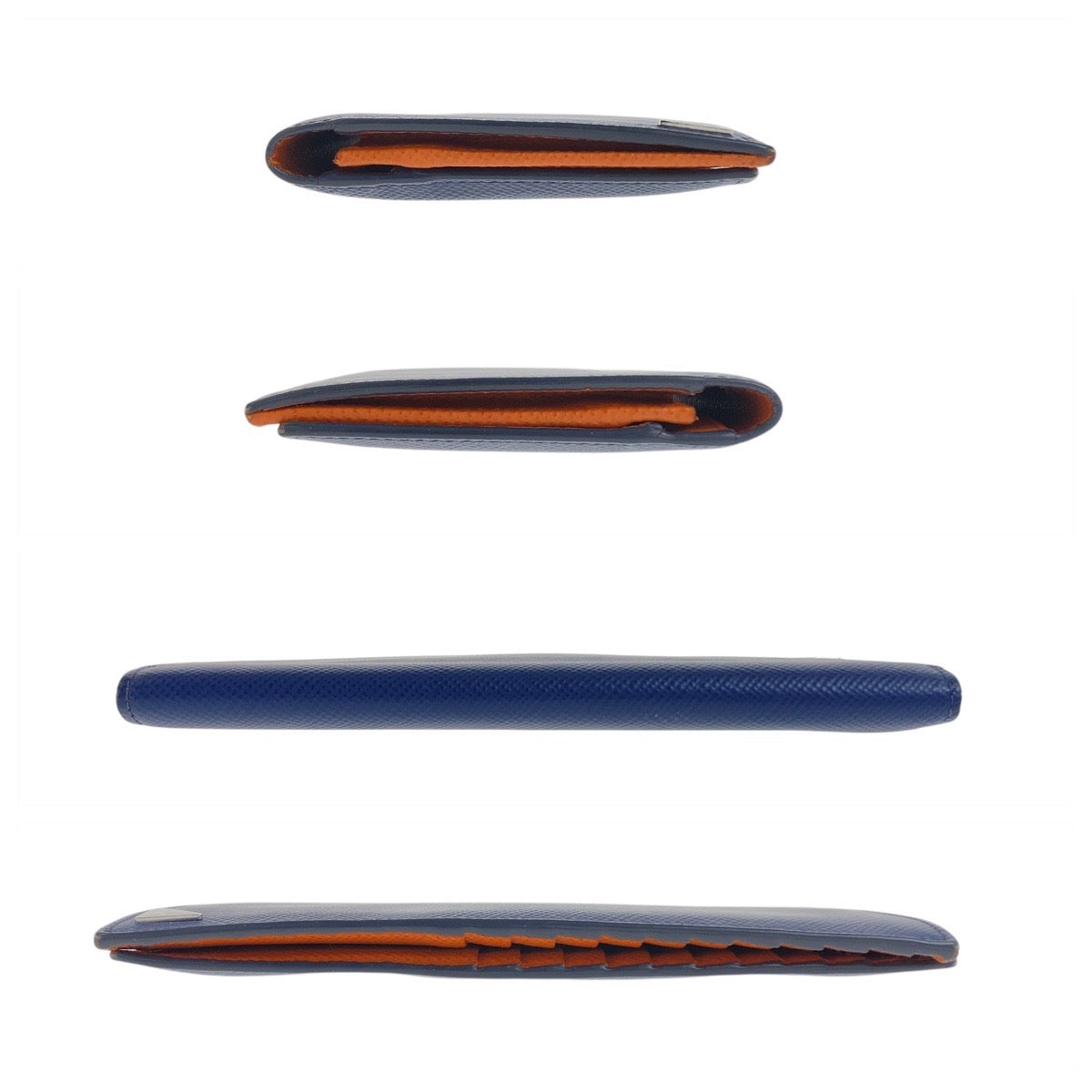 20318
PRADA プラダ サフィアーノ 三角ロゴプレート ネイビー シルバー金具 レザー 長財布 ロングウォレット メンズ ABP23