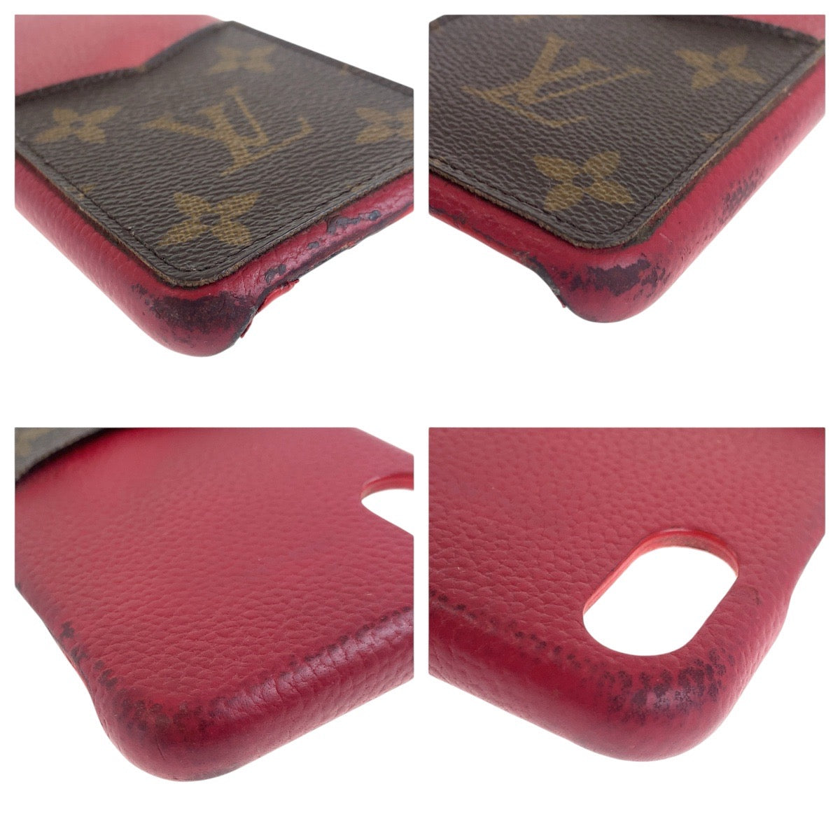 20342
LOUIS VUITTON ルイヴィトン モノグラム バンパー 男女兼用 レッド ブラウン PVC M68894 スマホケース アイフォンケース X/Xsケース レディース B7