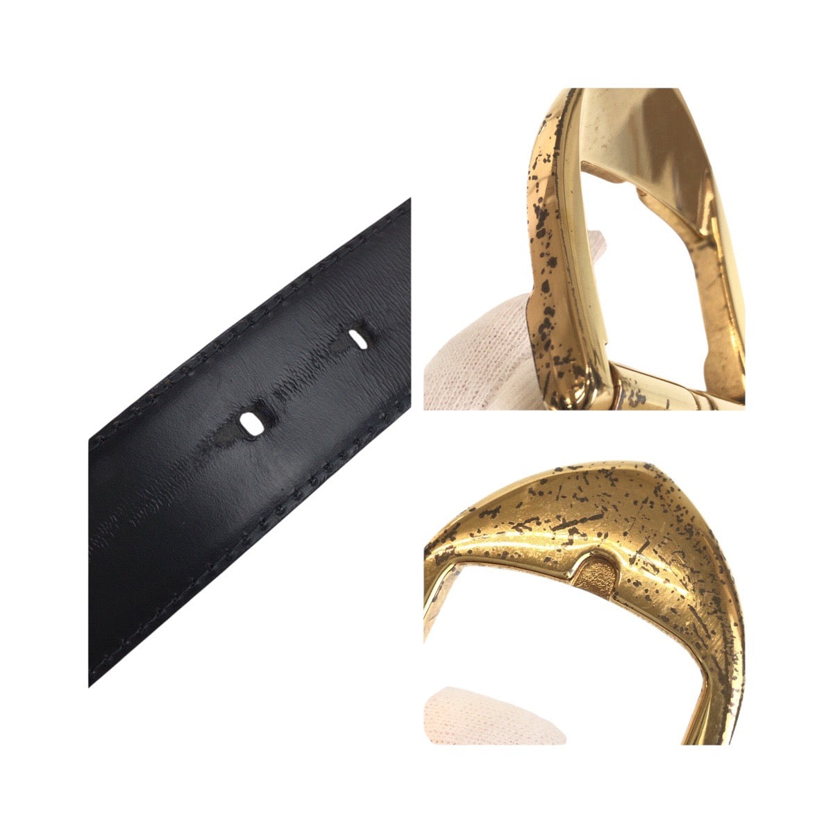 20362
LOUIS VUITTON ルイヴィトン エピ サンチュール 85/34 ブラック 黒 ゴールド レザー / メタル M6832 ベルト メンズ AB10