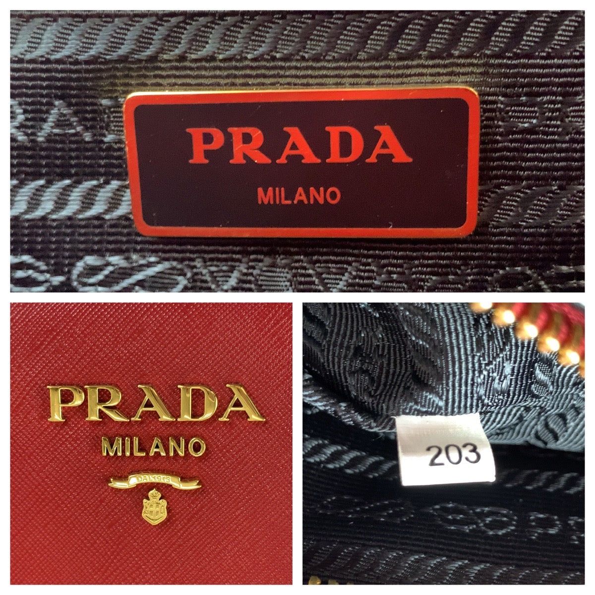 20387
PRADA プラダ サフィアーノ レッド ゴールド金具 レザー 1BA118 ハンドバッグ トートバッグ レディース A80