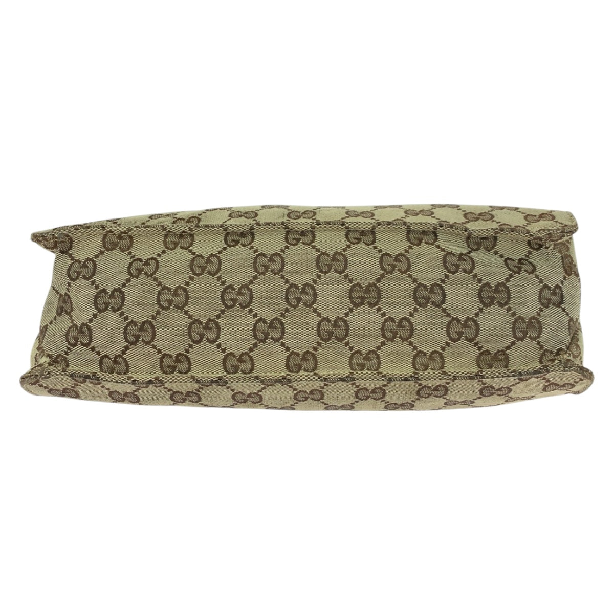 20402
GUCCI Brown Beige Silver Hardware GG Canvas 120811 Shoulder Bag Women's AB25