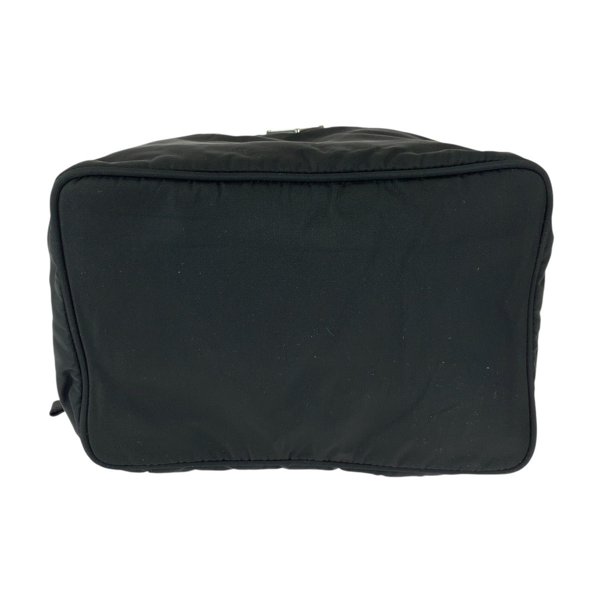 20455
PRADA プラダ テスート 三角ロゴプレート ブラック 黒 シルバー金具 ナイロン ハンドバッグ バニティバッグ レディース ABP33