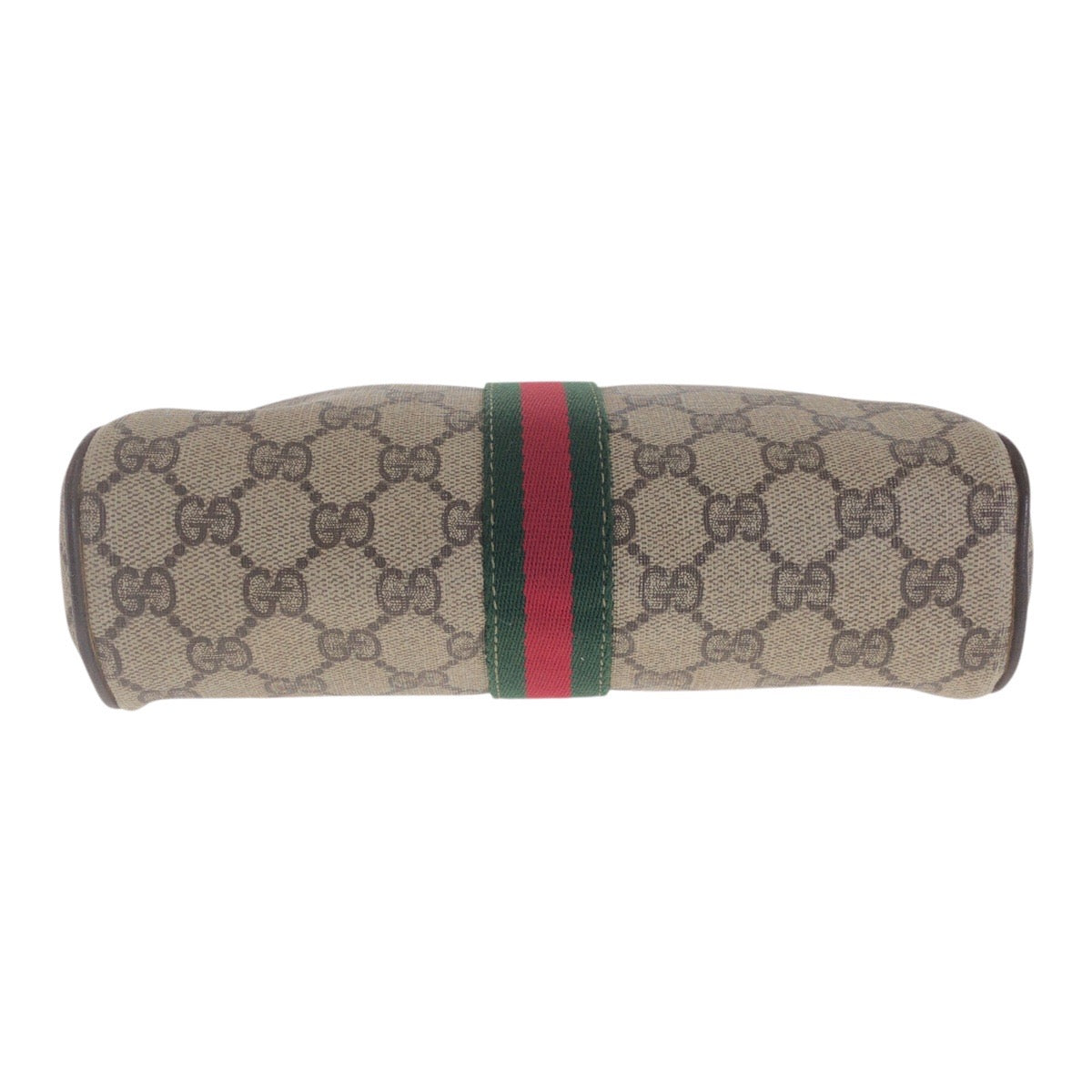 20459
GUCCI Gucci Vintage Sherry Line Old Gucci Beige Brown Gold Hardware GG Supreme Canvas / Leather Blurry Clutch Bag Second Bag Men's B7