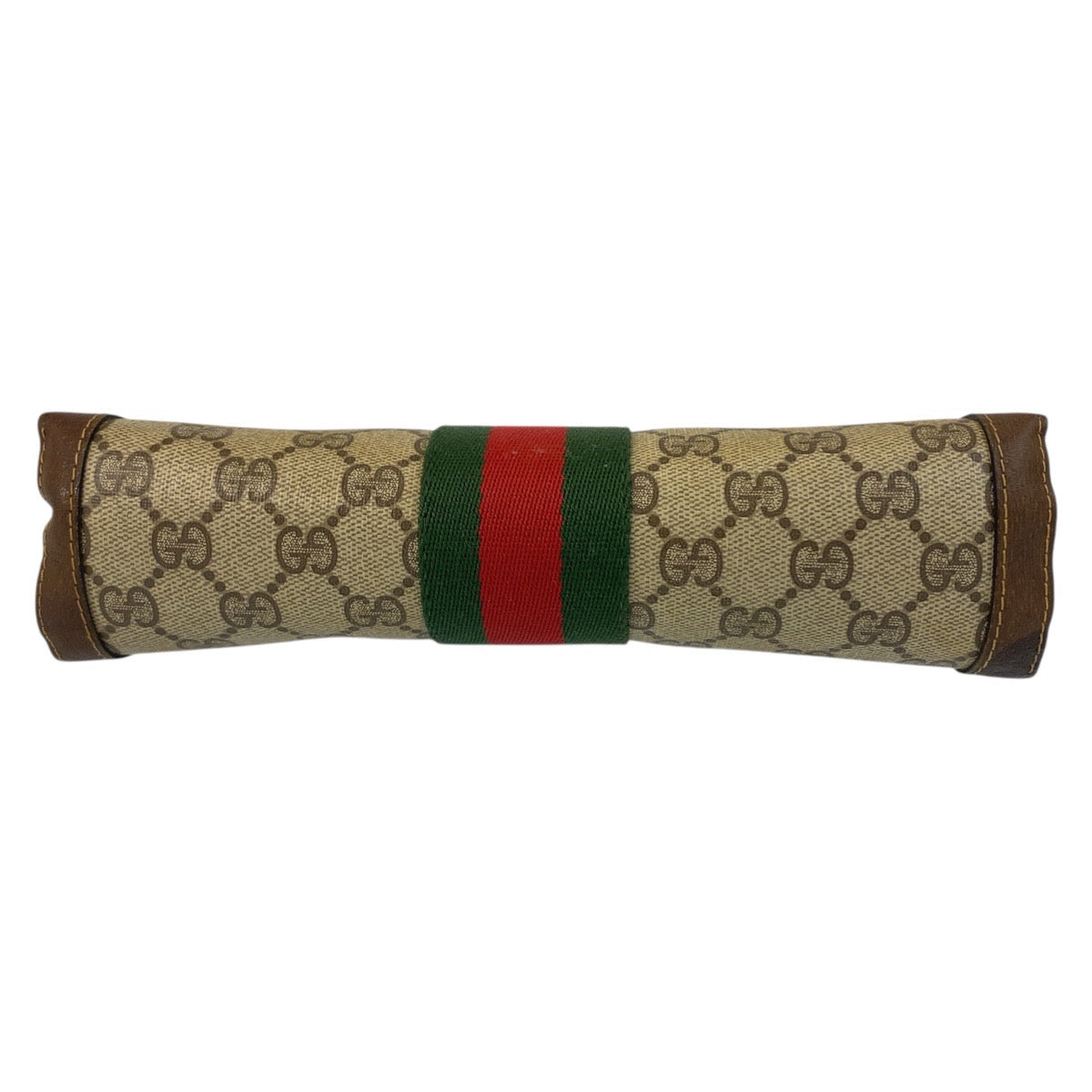 20525
GUCCI Vintage Sherry Line Beige Brown Gold Hardware GG Supreme Canvas / Leather 38 Clutch Bag Second Bag Men's AB16