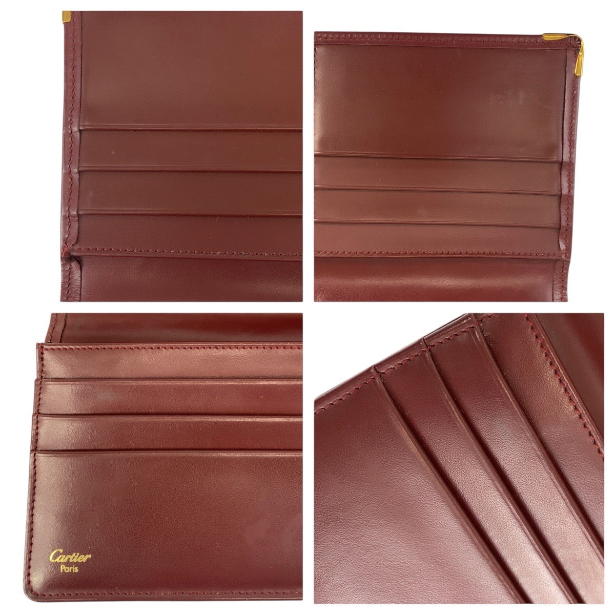 20786
CARTIER カルティエ マストライン ワインレッド ボルドー ゴールド金具 レザー 長財布 ロングウォレット 男女兼用 レディース ABP8