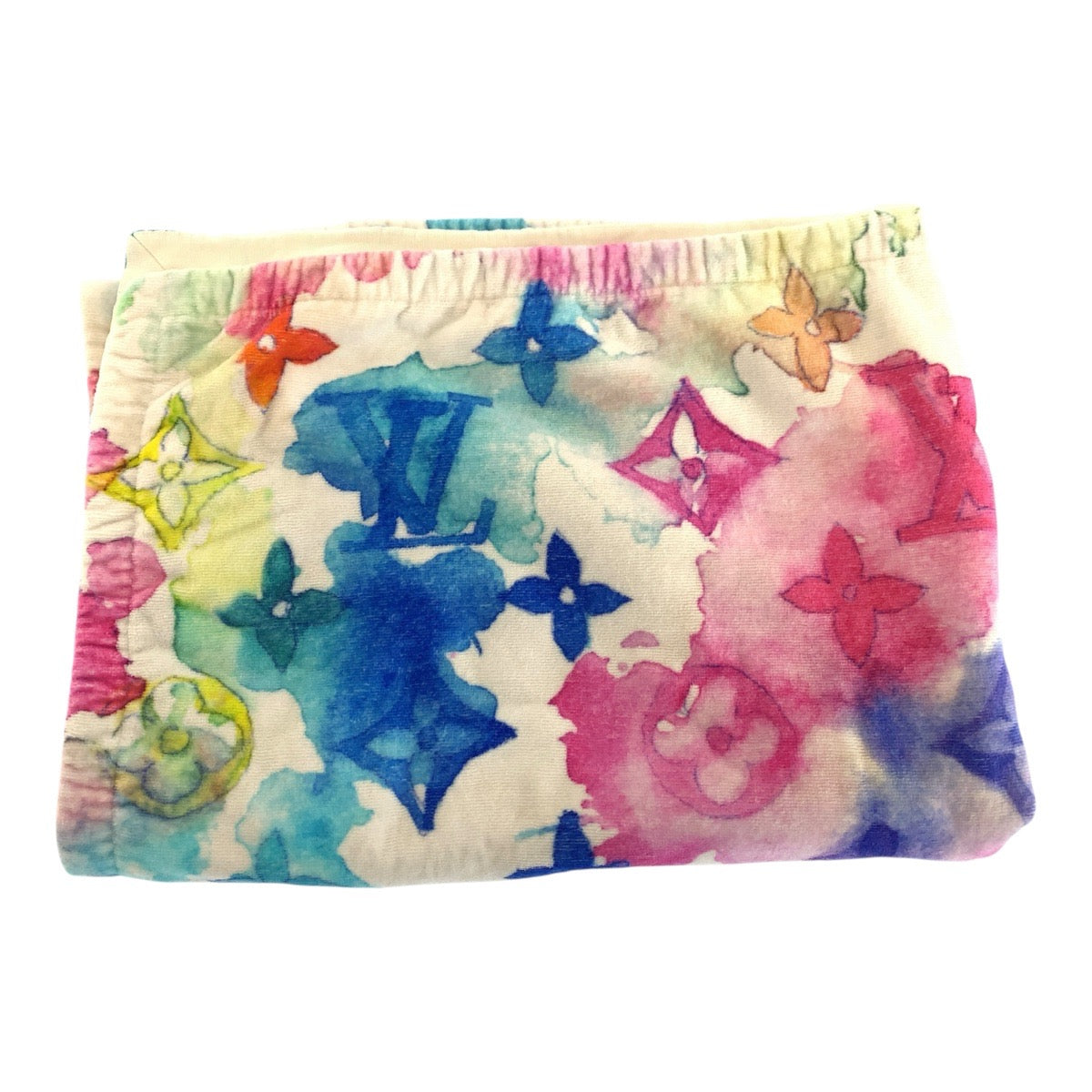 20549
LOUIS VUITTON ルイヴィトン モノグラム ウォーターカラー マルチカラー コットン / アセテート ビーチタオル タオルケット 男女兼用 レディース ABP62