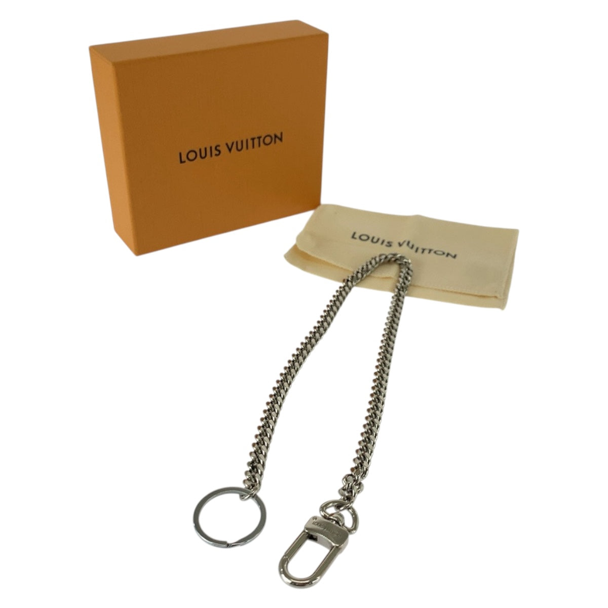 20585
LOUIS VUITTON Louis Vuitton Silver Plated Wallet Chain Men's AB10