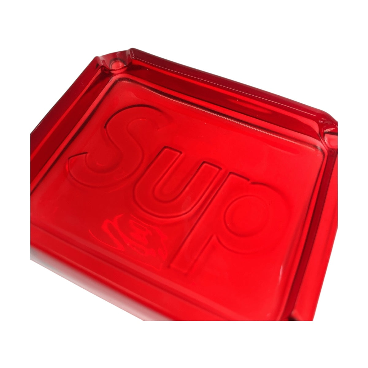 20631
Supreme 20SS Debossed Glass Ashtray Red Glass Ashtray Ashtray Women's N12