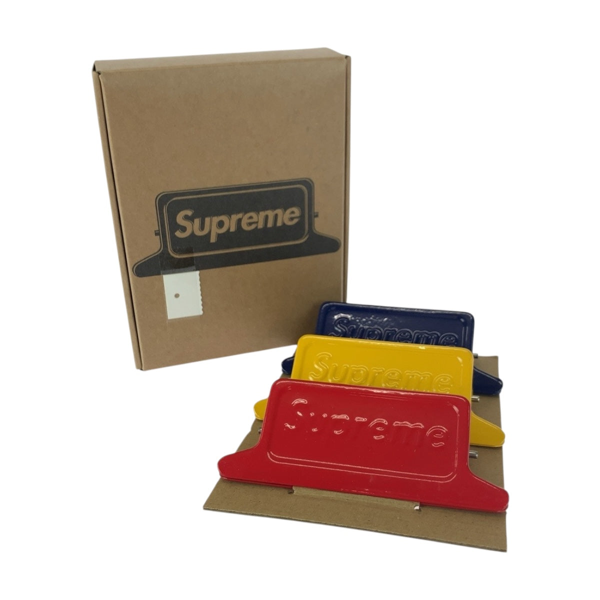 20639
Supreme 23SS Dulton Small Clips Red Blue Yellow Steel Clip Set N7