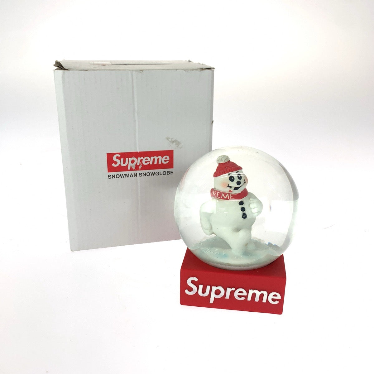 20662
Supreme 21AW Snowman Snowglobe Red White Glass Snow Globe Men's SA11