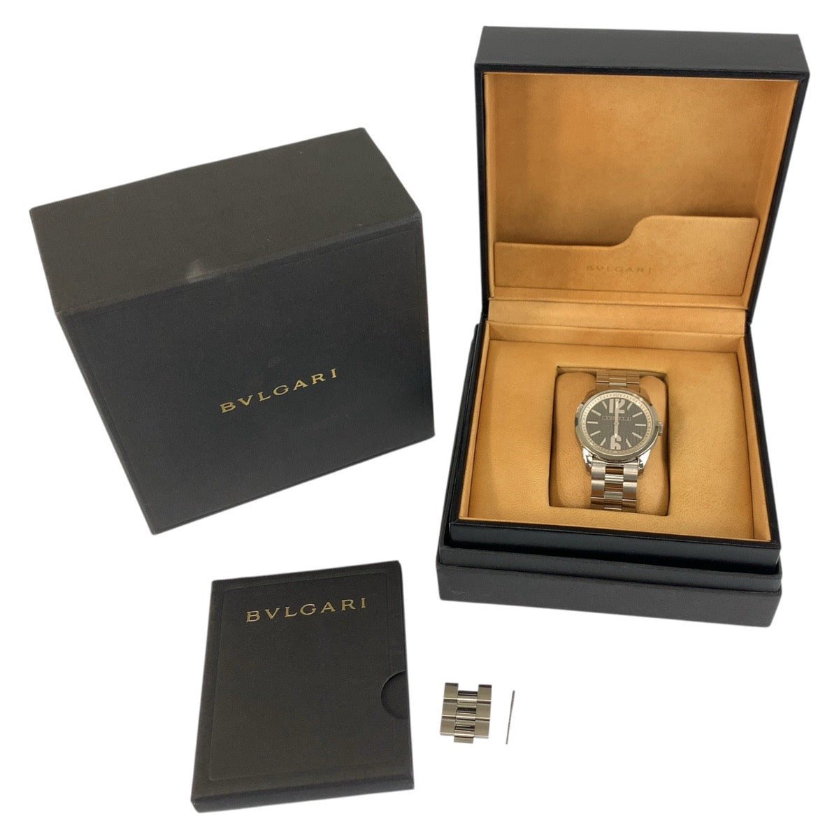 20674
BVLGARI ブルガリ ソロテンポ シルバー ステンレススチール ST37S 腕時計 クオーツ クオーツ シルバー文字盤 メンズ ABP68